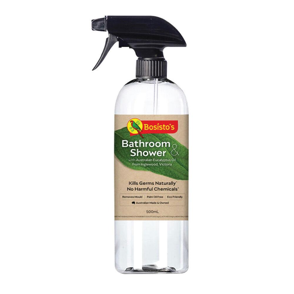 500ml Bathroom Shower Cleaner Bosisto's Natural Eucalyptus Essential