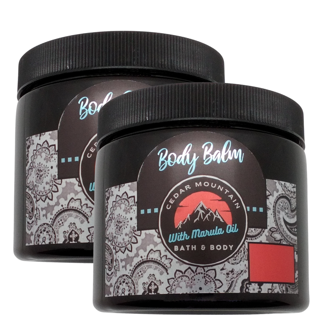 Cedar Mountain Hot Orange Danish Scented Marula Oil Body Balm, 16 Oz,