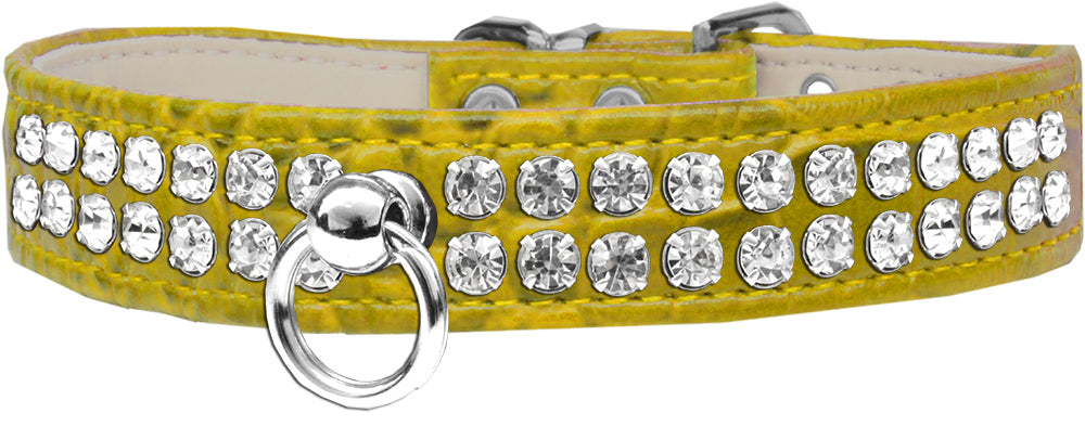 Mirage Pet Products 82-21-YWC24 Style No.72 Rhinestone Designer Croc D