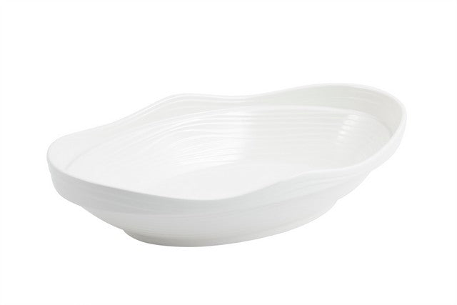 Bon Chef 53202IVORY 18 x 11 x 4 in. Euro Round Bowl 6 quart Bowl,
