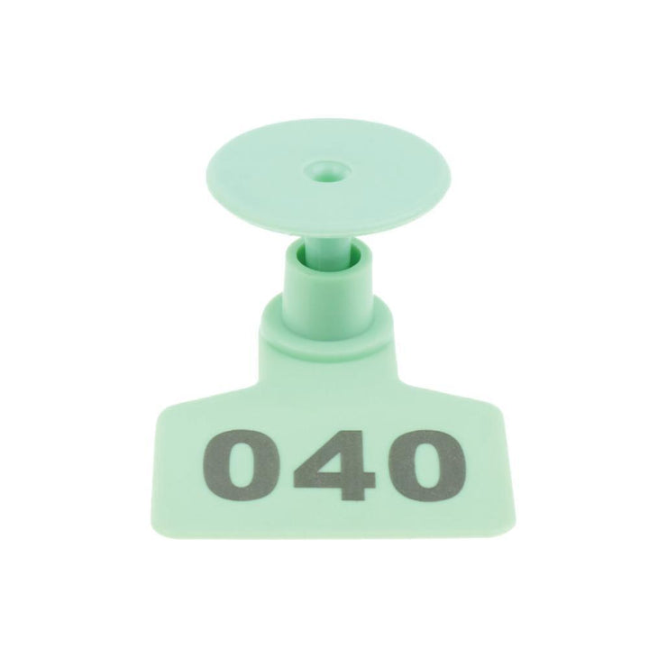 1-100 Cattle Number Ear Tags Set - Green Pig Sheep Goat Livestock