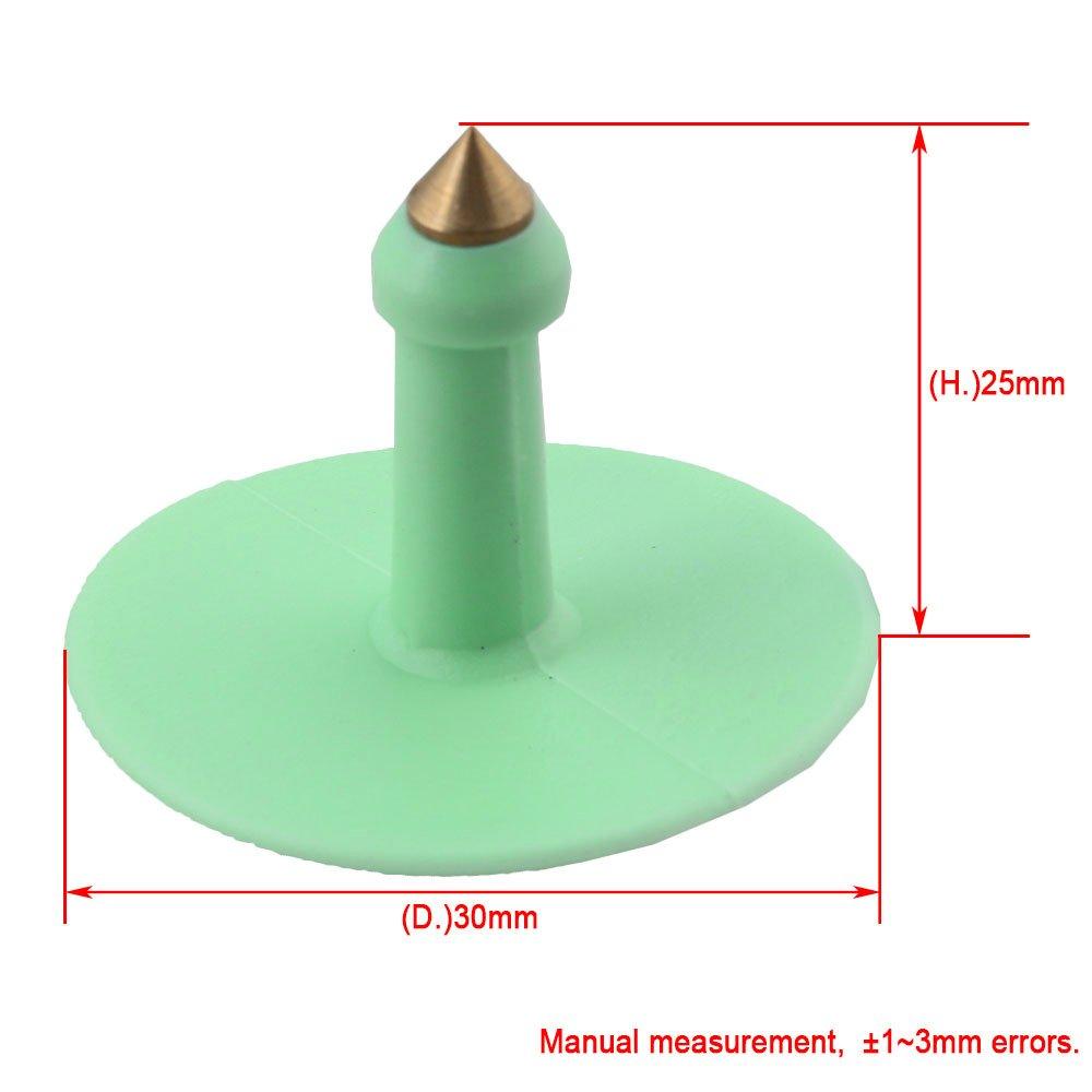 1-100 Cattle Number Ear Tags Set - Round Green Pig Sheep Goat