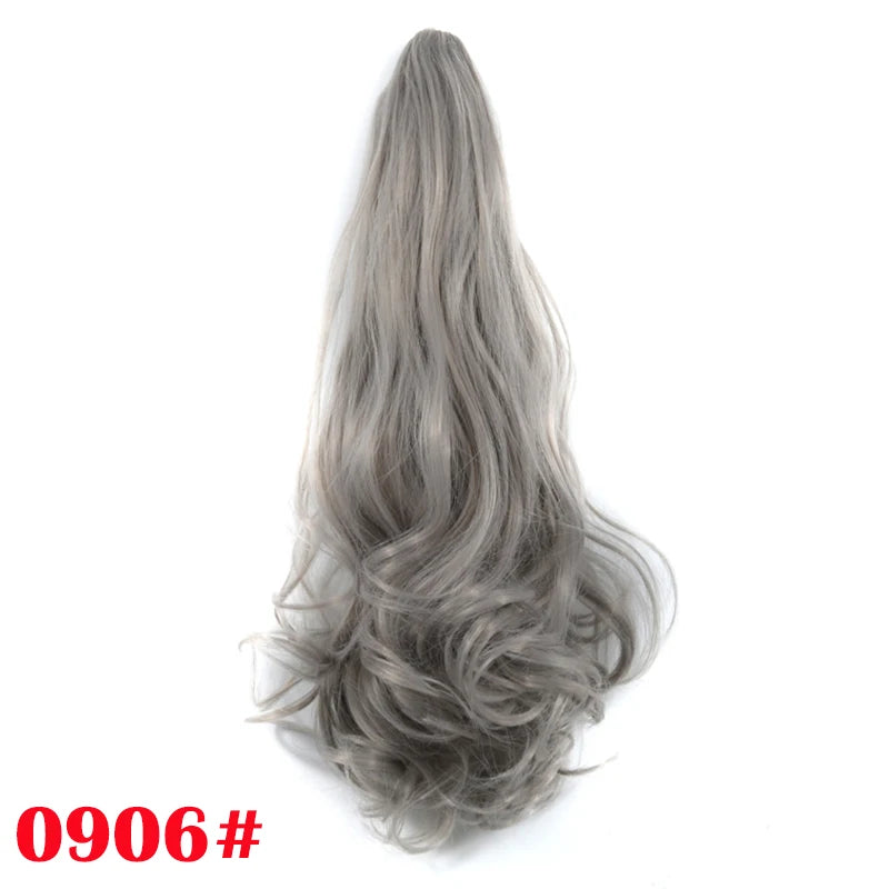 Synthetic Claw Clip On Ponytail Wavy False Hair Extension Hairpiece for Women Accessories