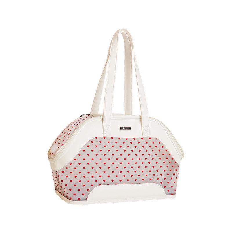 Portable Breathable Cat Travel Bag With Mesh Design - Perfect For