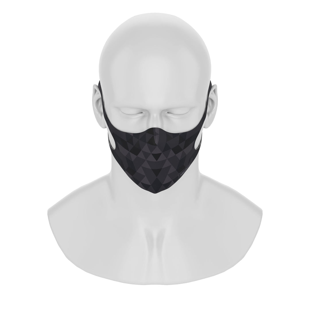 Maskery Design Face Mask Triangle of Black Shades