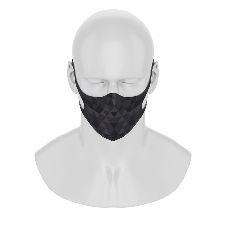 Maskery Design Face Mask Triangle of Black Shades