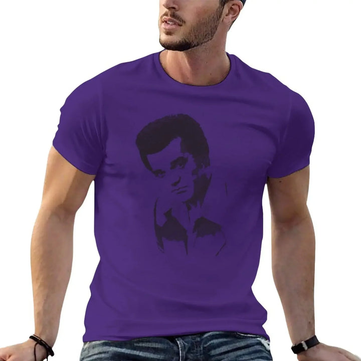 New Conway Twitty Halftone T-Shirt hippie clothes Tee shirt custom t shirts sports fan t-shirts workout shirts for men