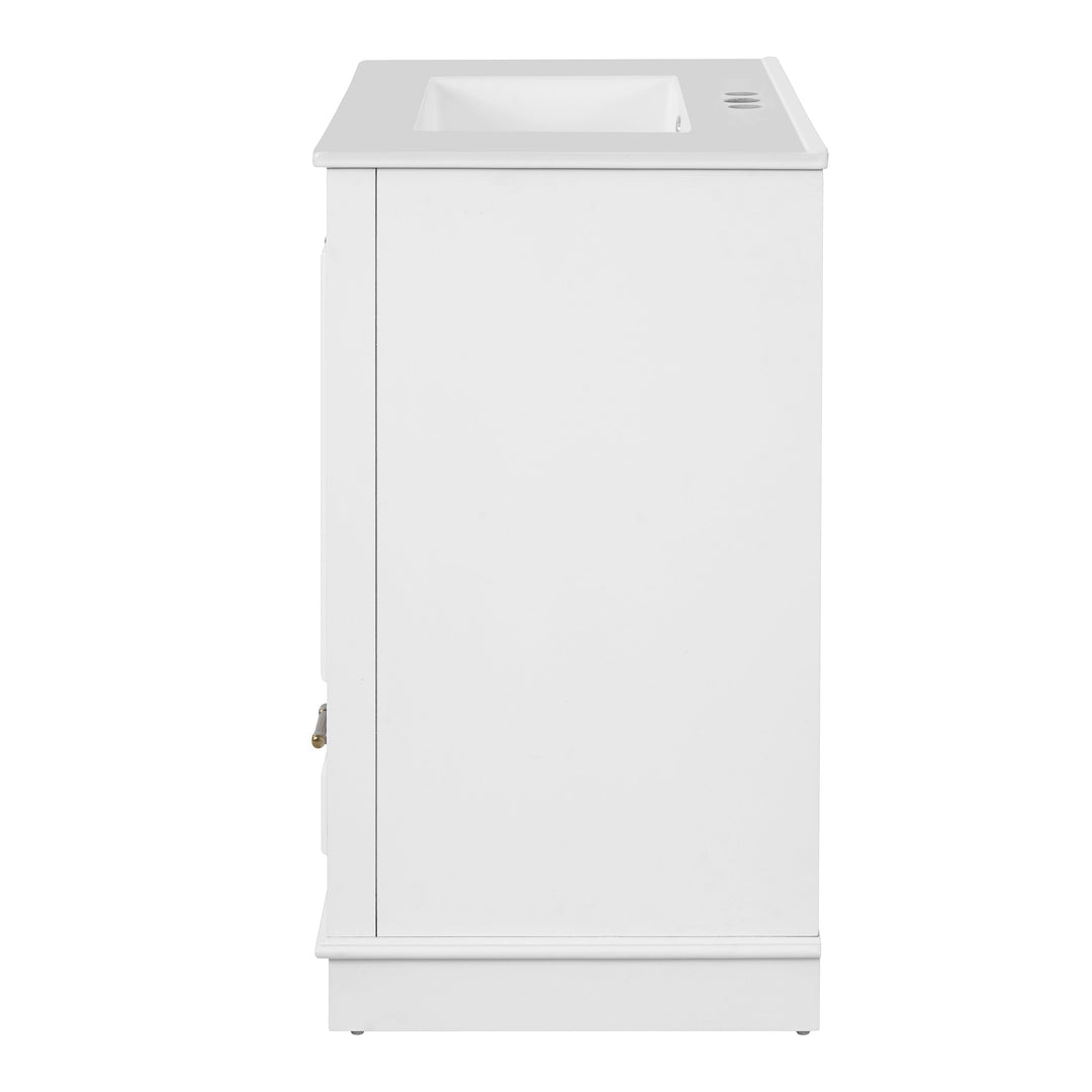 30' Luxurious Bathroom Vanity with Ceramic Sink, Bathroom Vanities