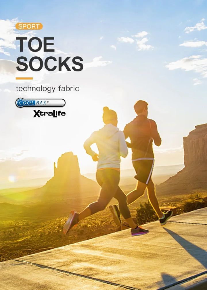 AONIJIE Sports Run Low Cut Athletic Five Toe Socks Quarter Toesocks For Running Marathon Race Trail