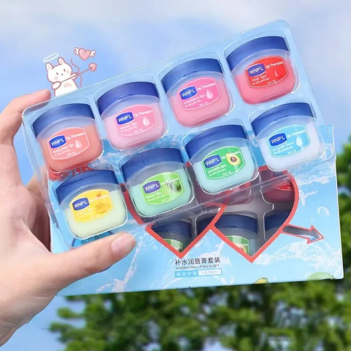 4pcs/box Natural Plant Lip Balm Moisturizing Plump Lips Lipsticks Makeup Base Anti-Cracking Lips Oil Lip Plumper Skin Care