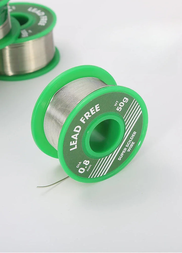 Soldering Tin Wire 0.8 1.0mm Small Coil Electrolytic Soldering Wire 50g Welding With Flux Roll Rosin Core Solder Soldering Wire