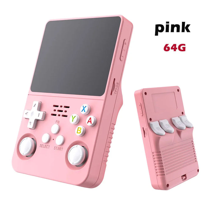 128G R36S Retro Handheld Video Game Console Linux System 3.5 Inch IPS Screen R35s Pro Portable Pocket Video Player 64GB Games