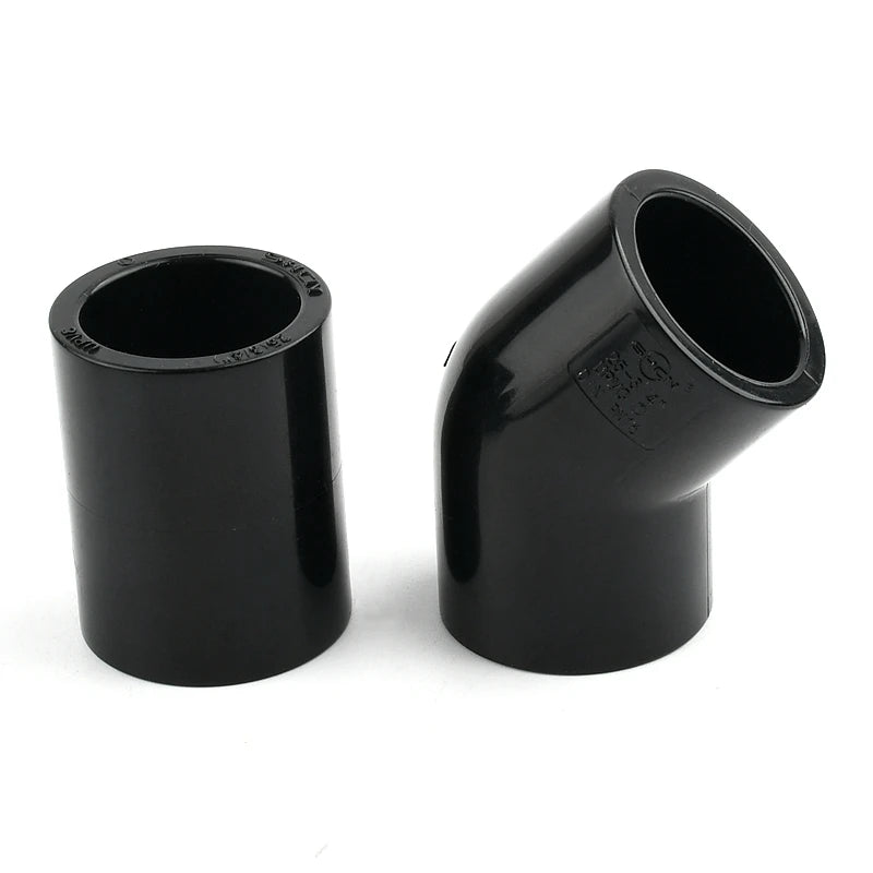 2~20PCS 20,25mm Thicken Black UPVC Connectors Aquarium Accessories Fish Tank Joints Garden Irrigation Fittings Water Pipe Joint