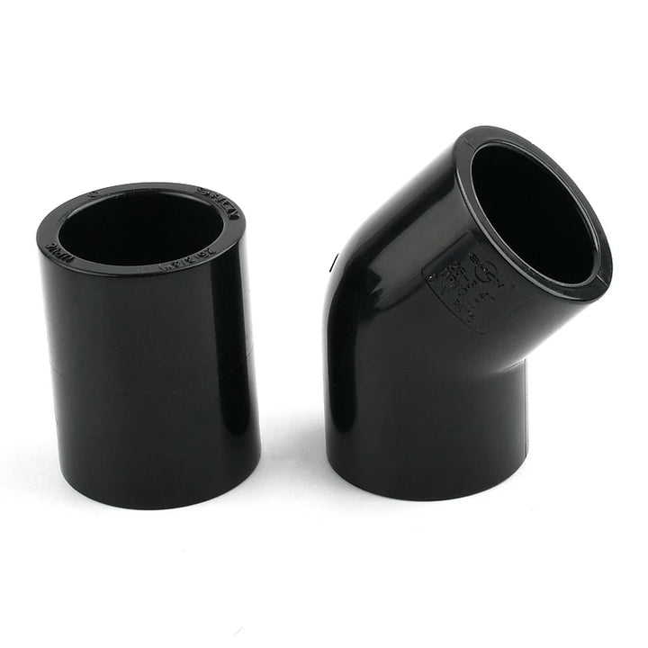 2~20PCS 20,25mm Thicken Black UPVC Connectors Aquarium Accessories Fish Tank Joints Garden Irrigation Fittings Water Pipe Joint