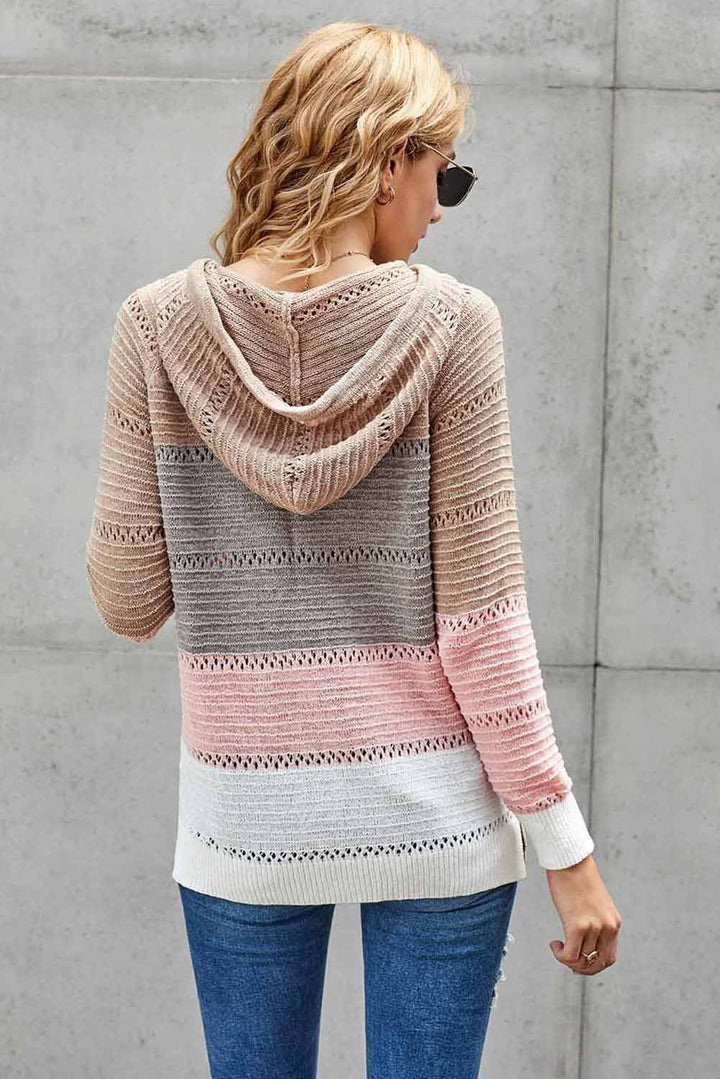 Beach Bonfire Knitted Hoodie