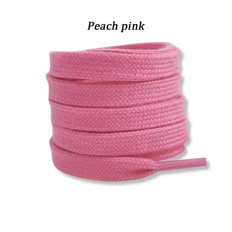 New Flat Cotton Shoelaces for Sneakers AF1 AJ1 Shoelace High-top Canvas Casual Shoe Laces No Elasticity Shoestrings Men Women