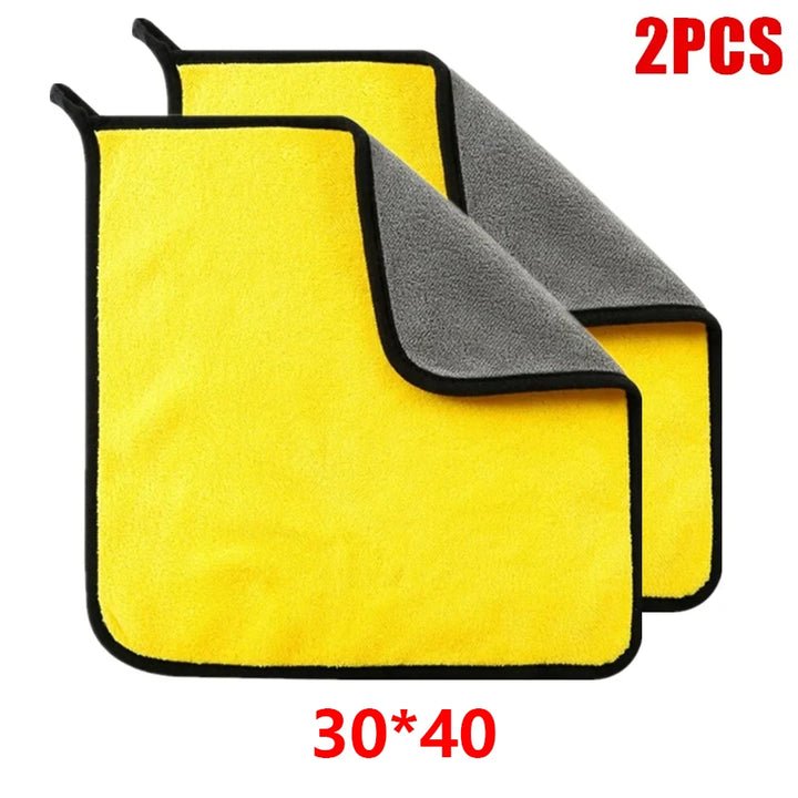 1/2/6pcs Microfiber Cleaning Towel Car Cleaning Cloths Professional Detailing Car Drying Microfiber Towel Wash Towel Accessories