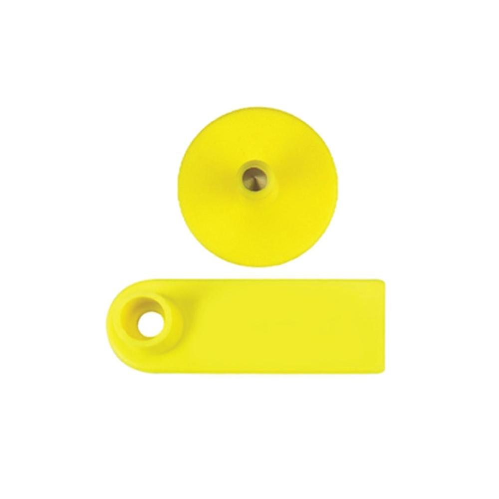100x Cattle Ear Tags 5x2cm Set - Mini Yellow Blank Pig Goat Livestock