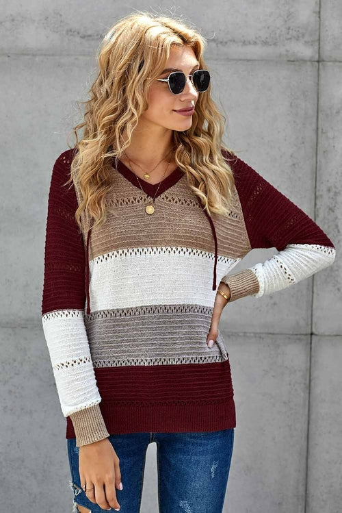 Beach Bonfire Knitted Hoodie
