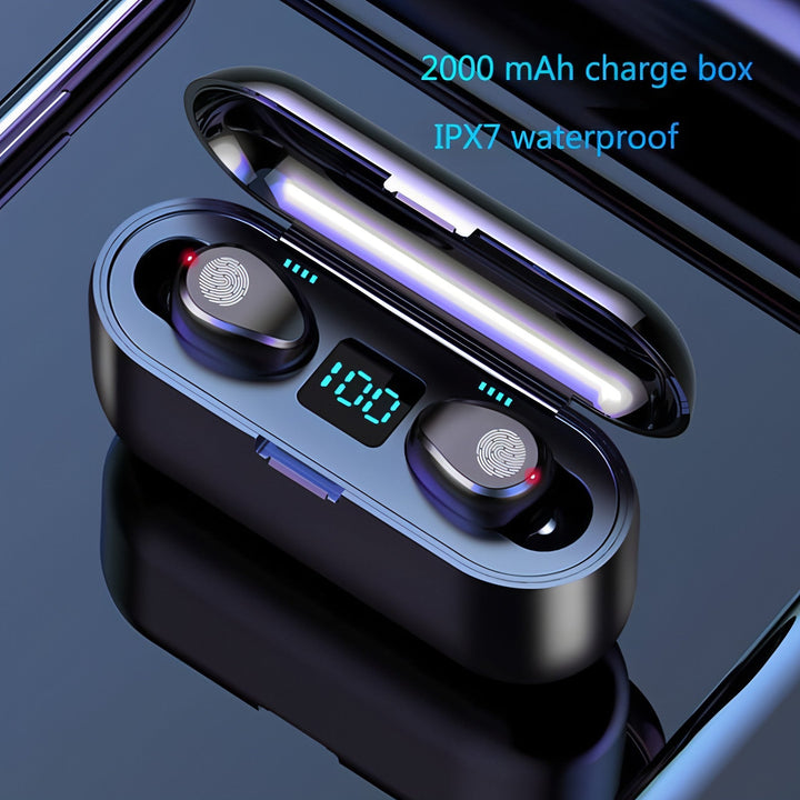 SonicDots™ – Auto-Pair LED Display Earbuds