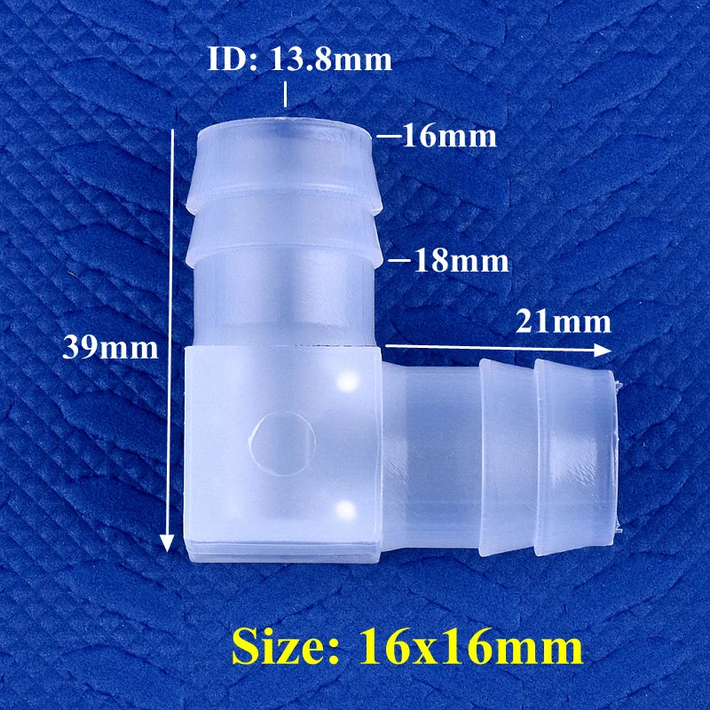 5~200pcs 4~20mm PP Elbow Connectors Aquarium Tank Fittings Air Pump Aerator Pagoda Joint Garden Irrigation Medical Hose Joints
