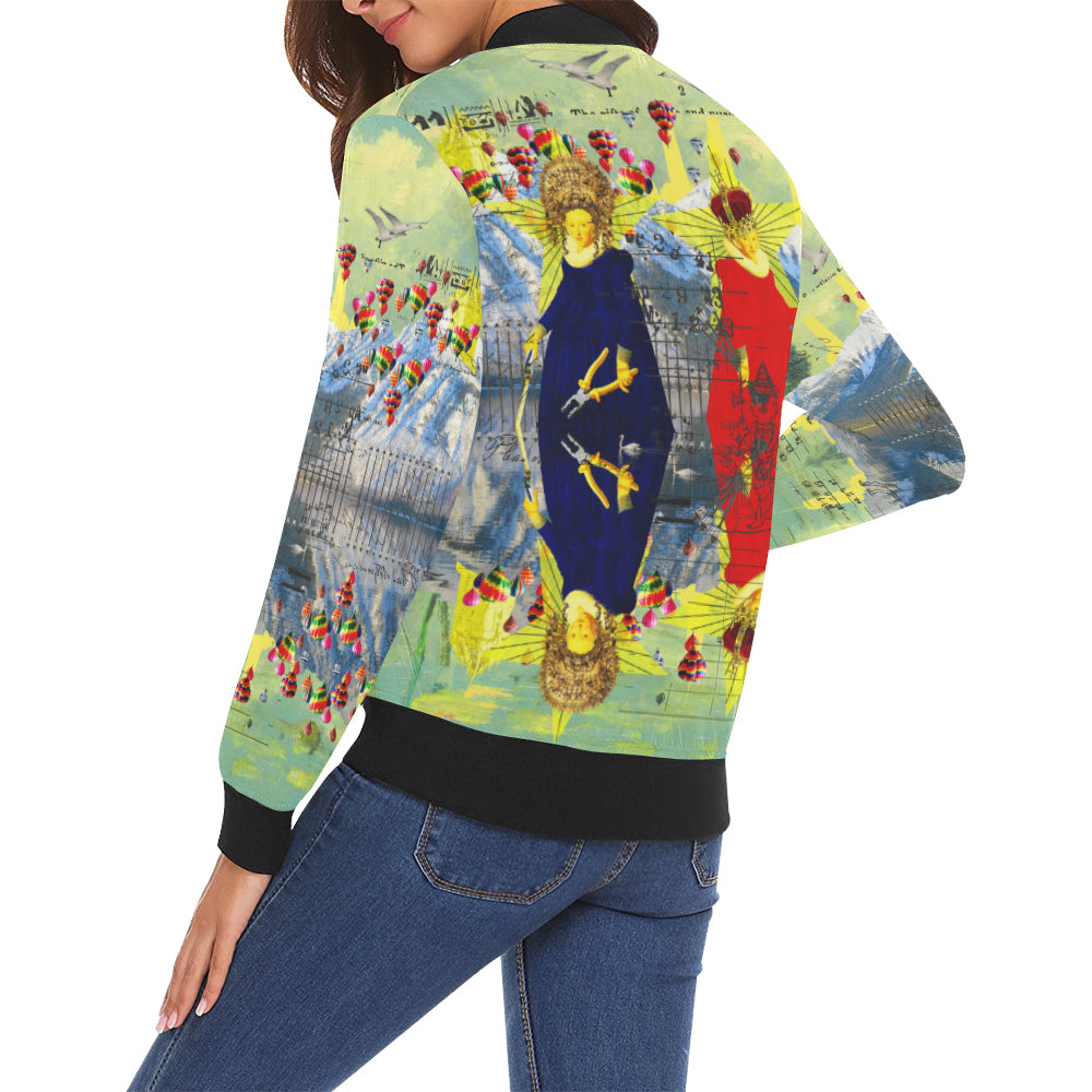 THE LAMPPOST INSTALLATION CREW VIII All Over Print Bomber Jacket for