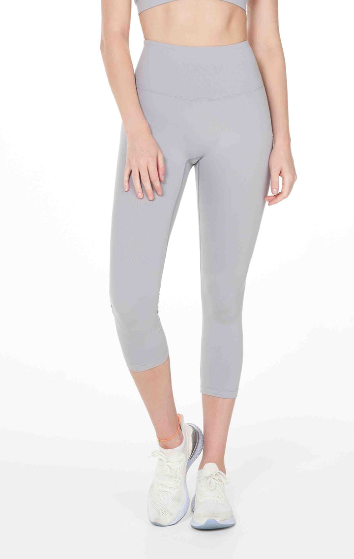 Hybrid Cloudlux Capri Leggings High Waist - Stone Grey