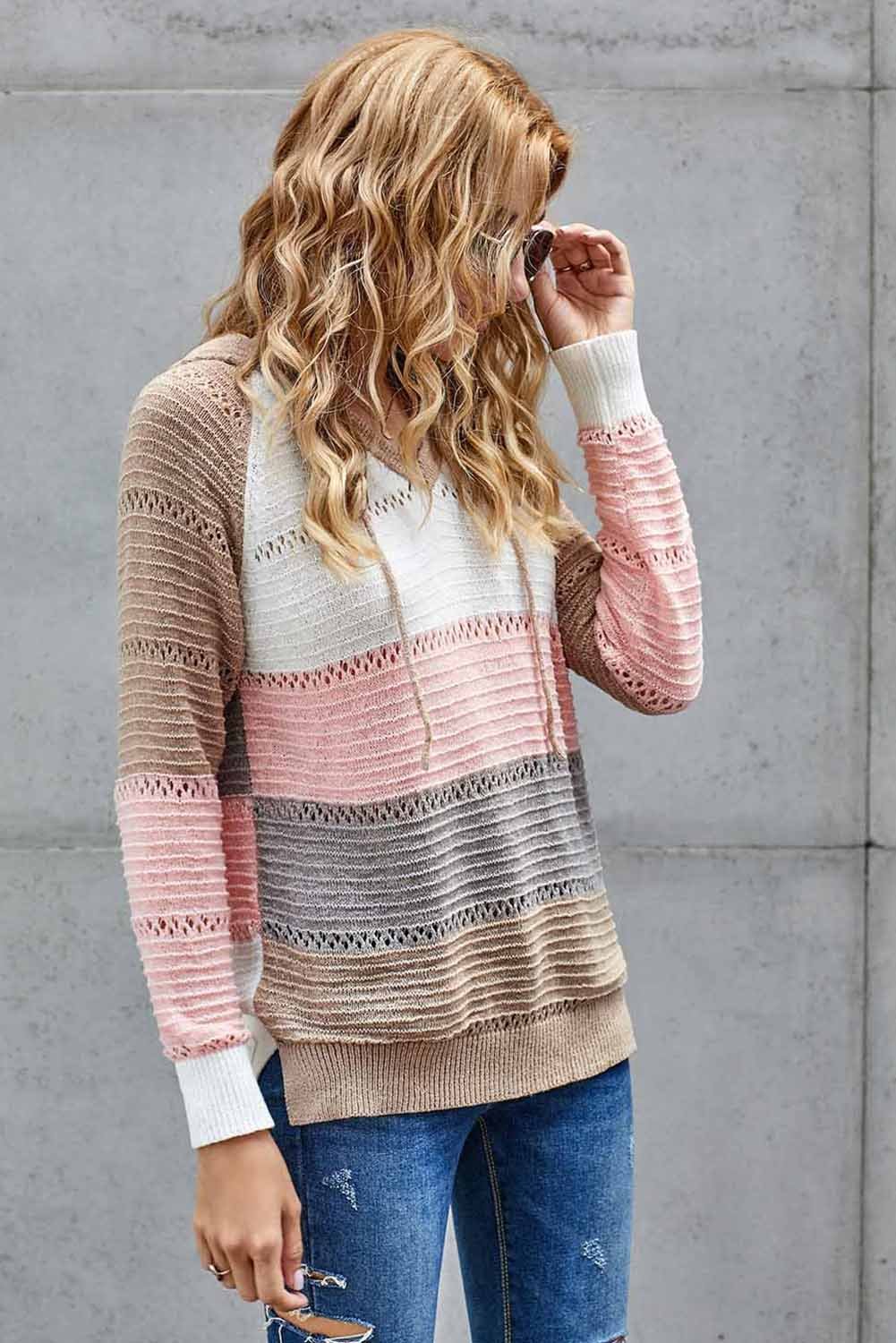 Beach Bonfire Knitted Hoodie