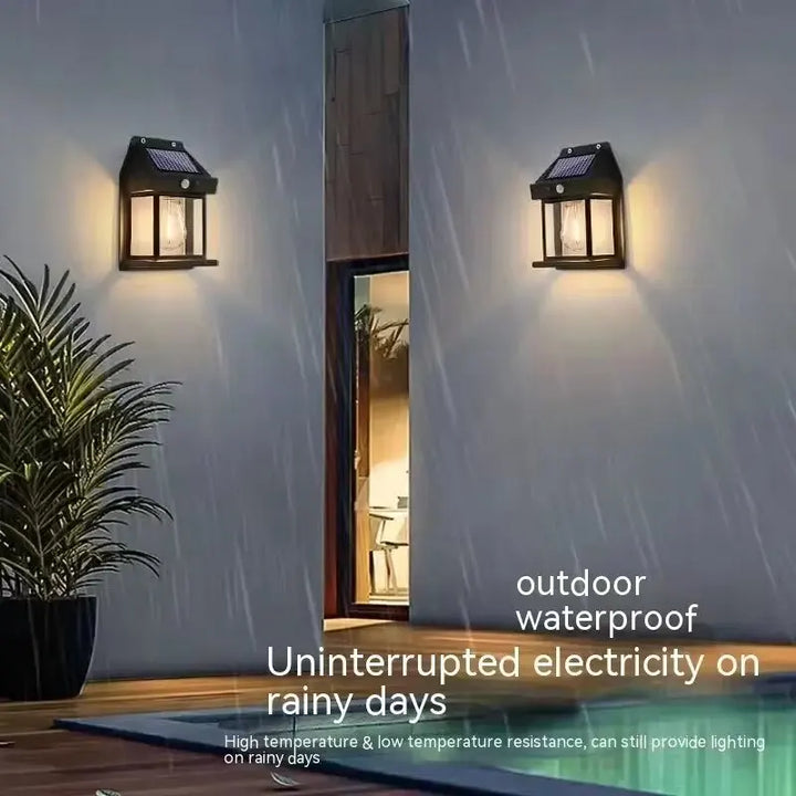Powerful Outdoor Solar LED Street Light Waterproof Solar Lamp Garden Yard Pathway Wall Decoration External Lighting Fixture
