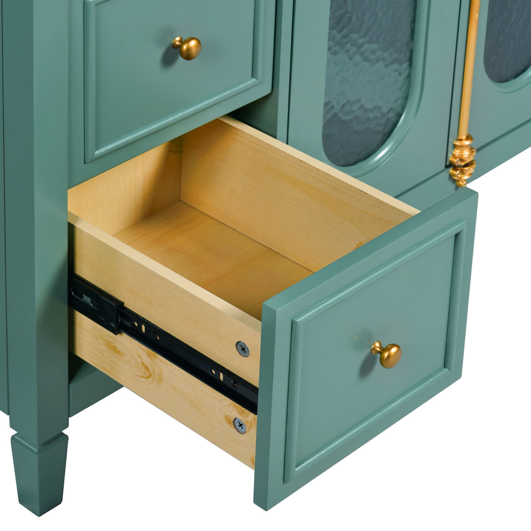 36-inch Bathroom Vanity with 2 Soft Close Doors, Solid Wood Frame