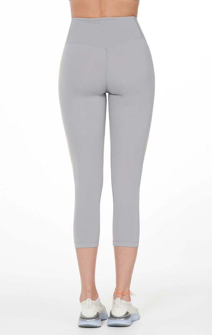 Hybrid Cloudlux Capri Leggings High Waist - Stone Grey