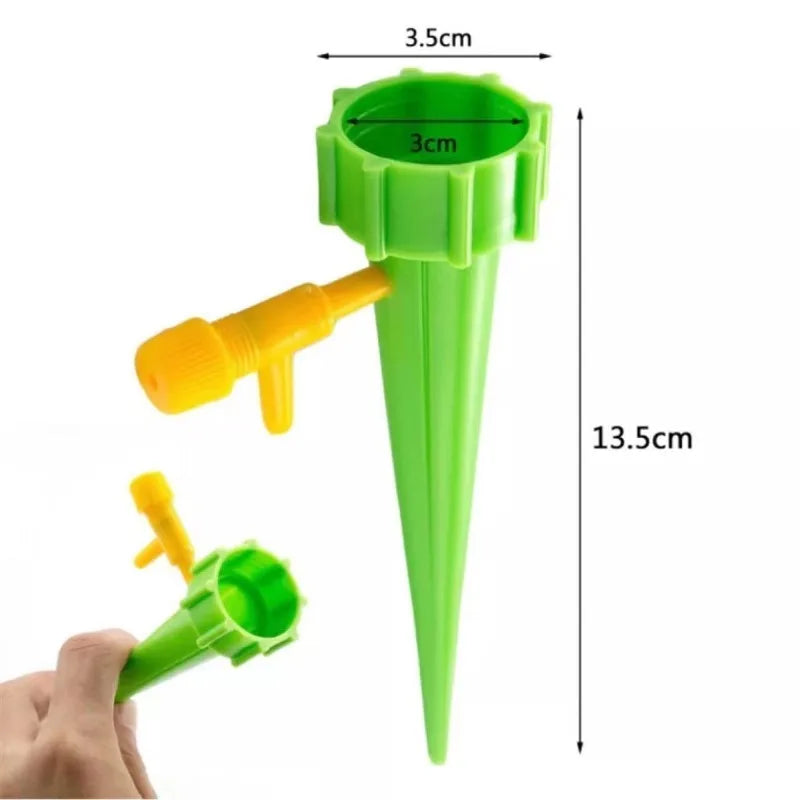 Drip watering planter for lazy people on business trip drip irrigation drink bottle gardening green plant watering device