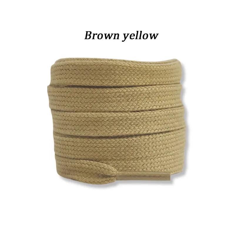New Flat Cotton Shoelaces for Sneakers AF1 AJ1 Shoelace High-top Canvas Casual Shoe Laces No Elasticity Shoestrings Men Women