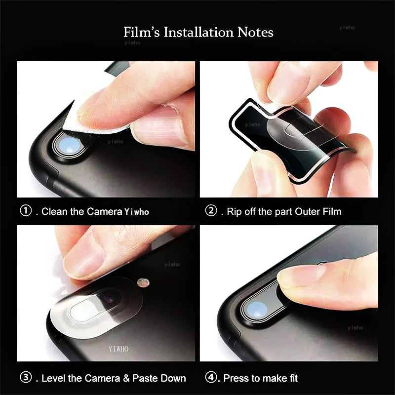 2PCS HD Back Camera Glass Protectors for IPhone 13 11 12 Pro Max 13Mini Lens Protective Glass Film on IPhone 14 13 PRO MAX XS XR