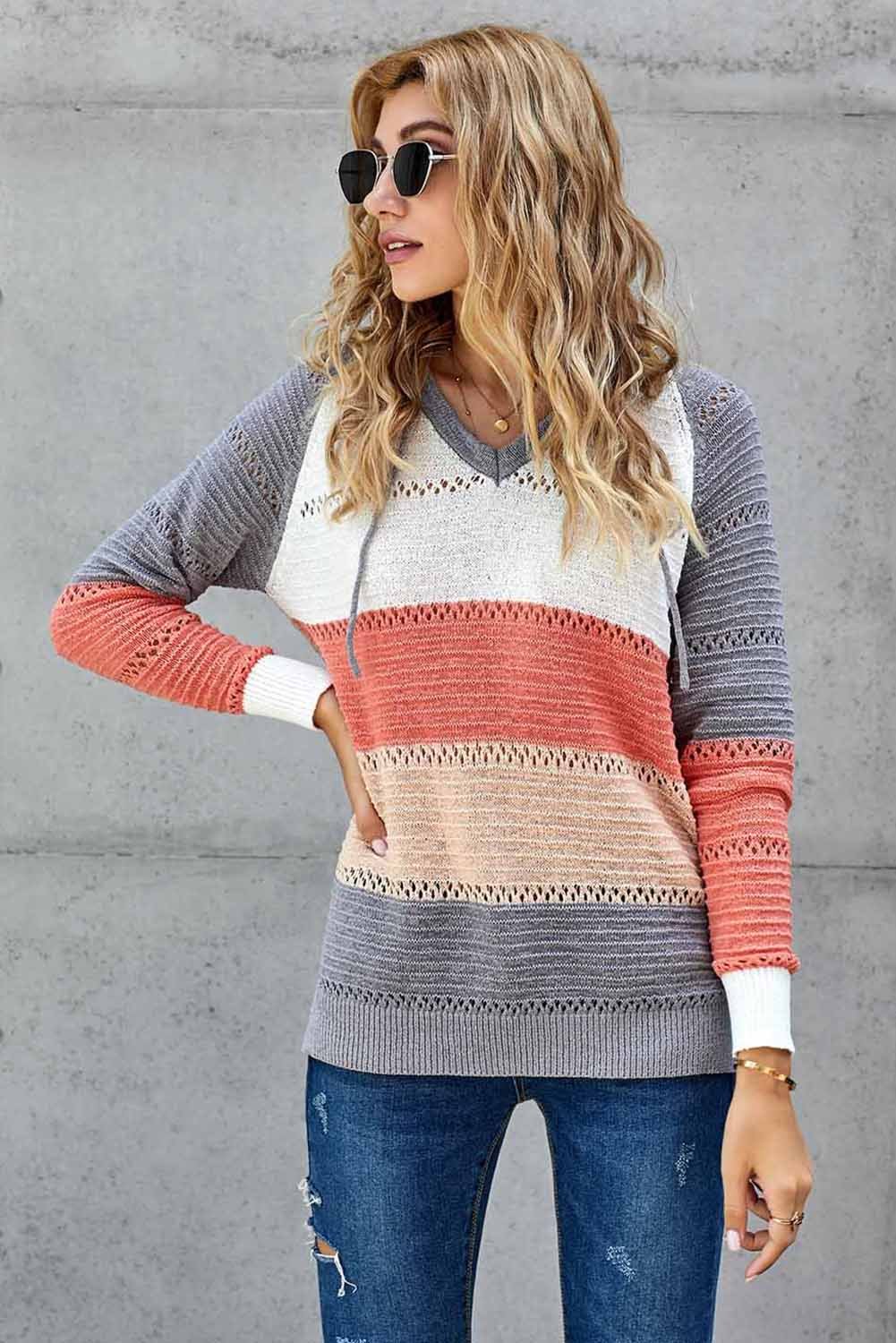 Beach Bonfire Knitted Hoodie