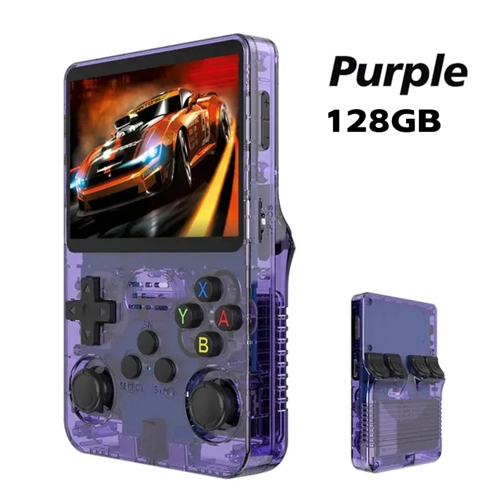 128G R36S Retro Handheld Video Game Console Linux System 3.5 Inch IPS Screen R35s Pro Portable Pocket Video Player 64GB Games