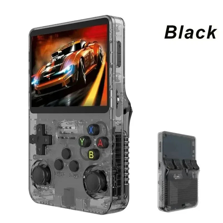 R36S Retro Handheld Video Game Console Linux System 3.5 Inch IPS Screen Portable Player 64GB GamesMultiple colors are available