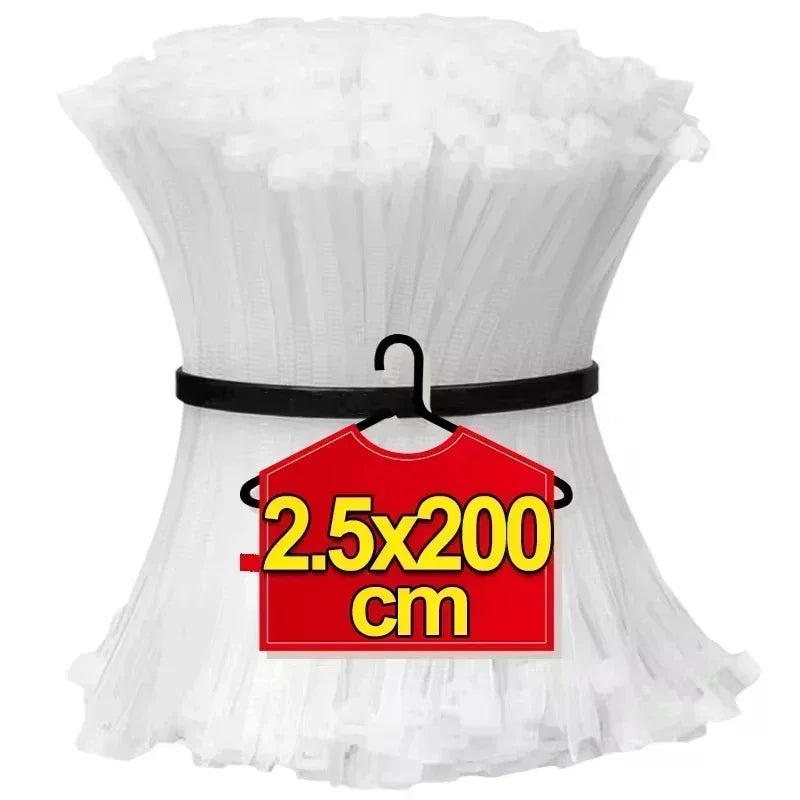 Wholesale Self Locking Nylon Cable Ties Plastic Cord Tie Heavy Duty Cables Fastening Rings Loop Hardware Organizer Wire Straps