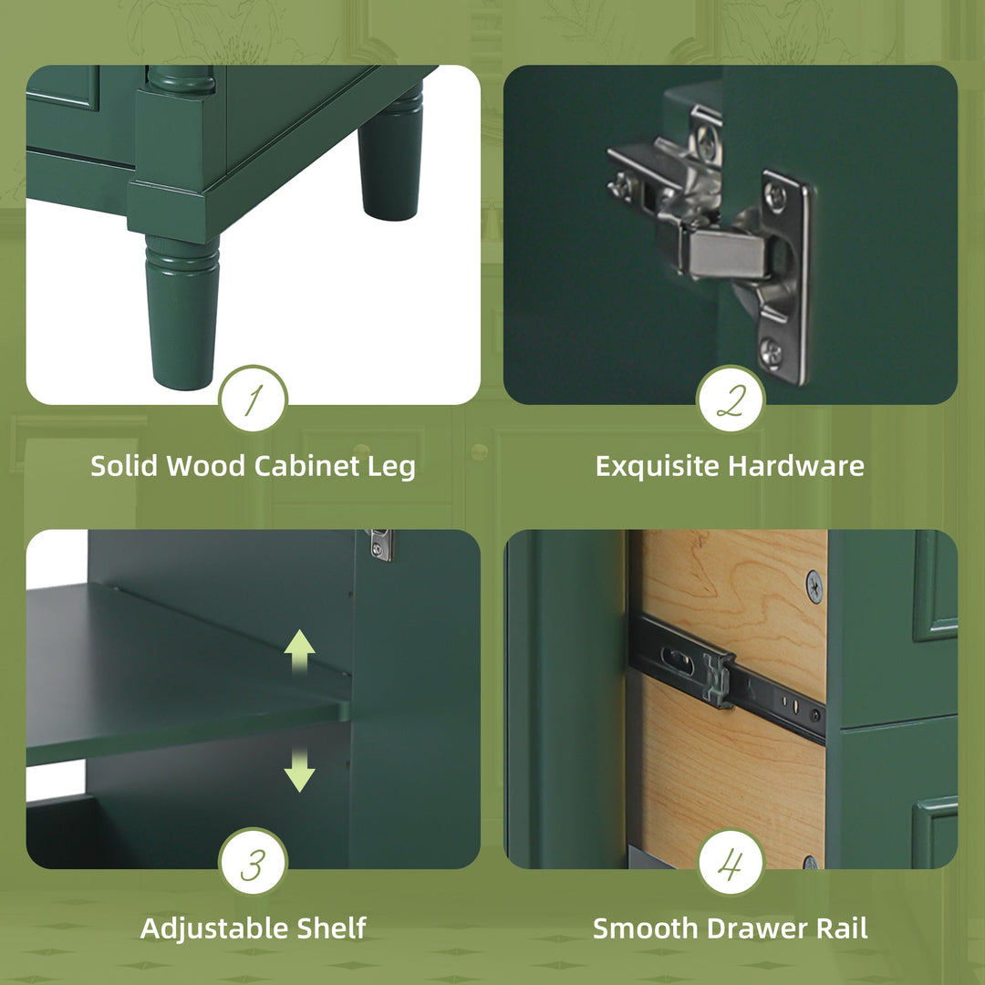 30' Bathroom Vanity with Sink, Freestanding Bathroom Storage Vanity