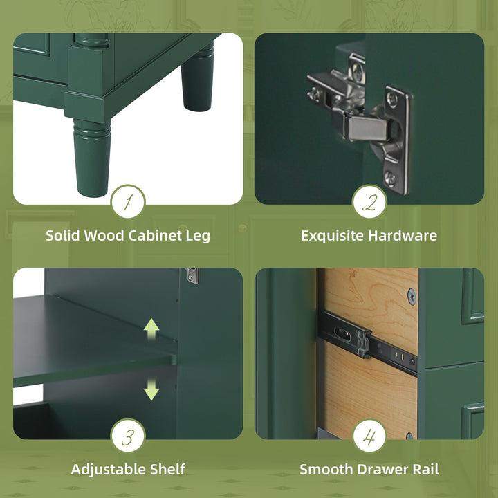 30' Bathroom Vanity with Sink, Freestanding Bathroom Storage Vanity