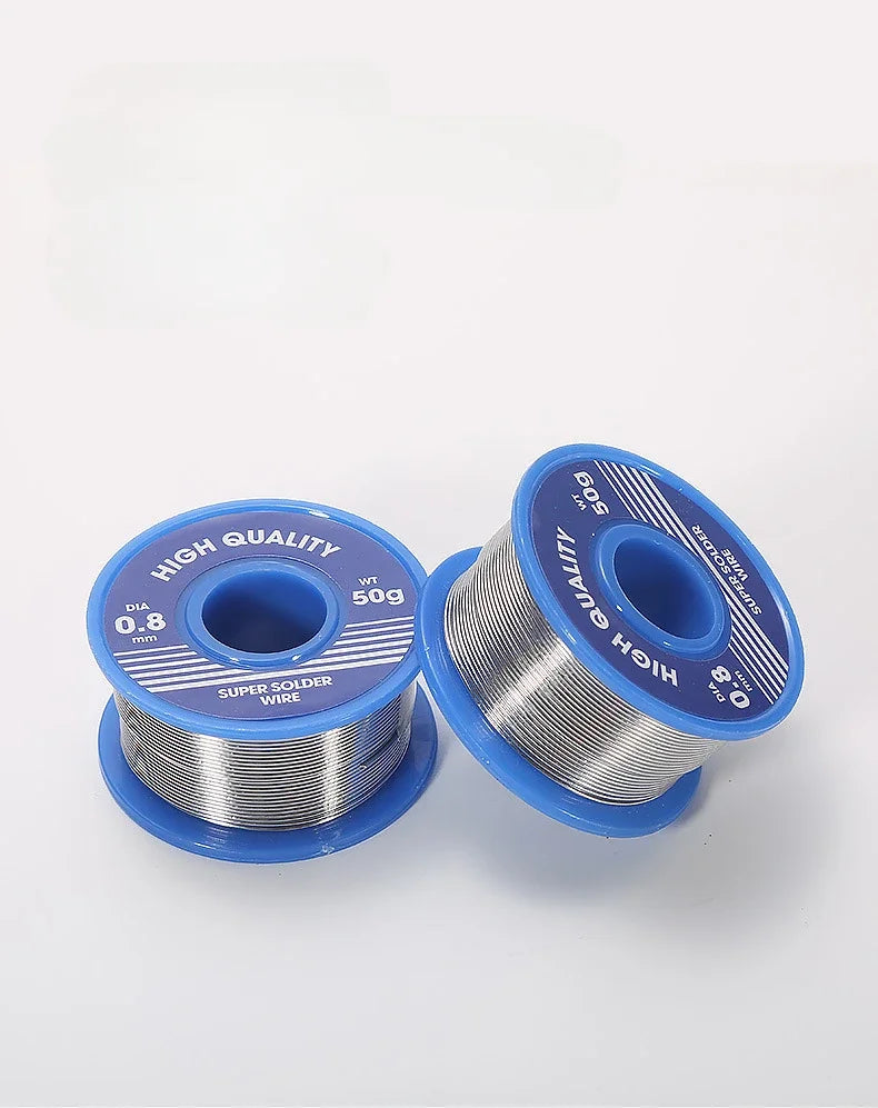Soldering Tin Wire 0.8 1.0mm Small Coil Electrolytic Soldering Wire 50g Welding With Flux Roll Rosin Core Solder Soldering Wire