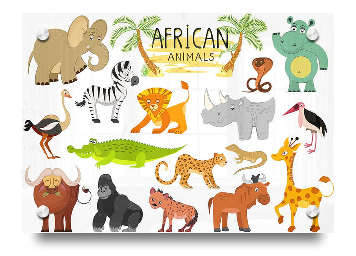 African animals cartoon