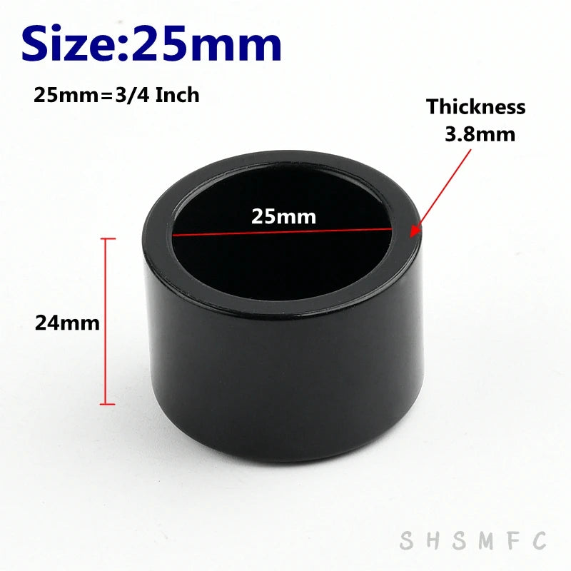2~20PCS 20,25mm Thicken Black UPVC Connectors Aquarium Accessories Fish Tank Joints Garden Irrigation Fittings Water Pipe Joint