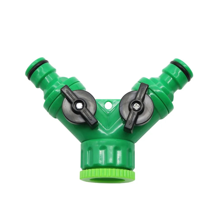 Garden Irrigation Y-shaped Water Splitter 1/2" 3/4" Female Thread 2-Way Water Valve Watering System Water Controller Switch