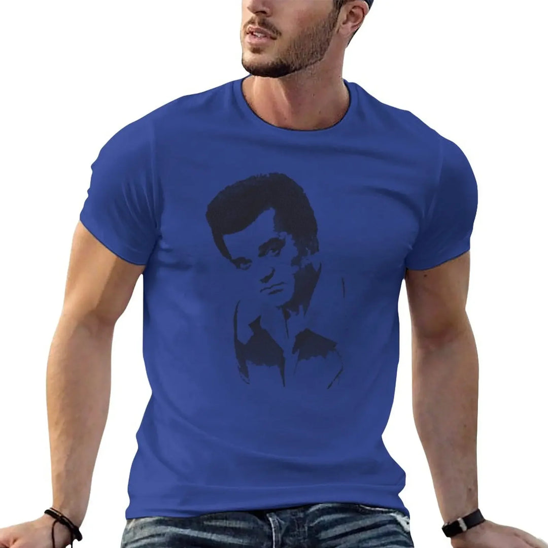 New Conway Twitty Halftone T-Shirt hippie clothes Tee shirt custom t shirts sports fan t-shirts workout shirts for men