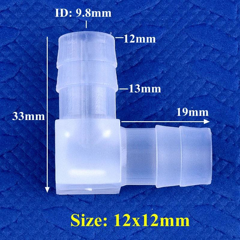 5~200pcs 4~20mm PP Elbow Connectors Aquarium Tank Fittings Air Pump Aerator Pagoda Joint Garden Irrigation Medical Hose Joints