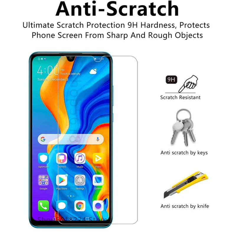 tempered glass screen protector for huawei p30 lite 2020 case cover on p30lite p 30 light protective phone coque bag accessories