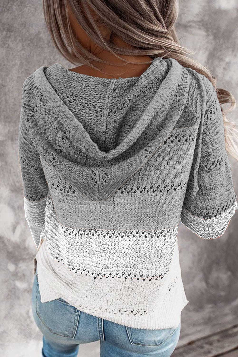 Beach Bonfire Knitted Hoodie
