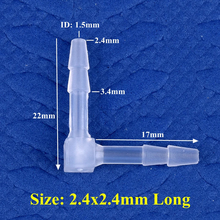 5~200pcs 4~20mm PP Elbow Connectors Aquarium Tank Fittings Air Pump Aerator Pagoda Joint Garden Irrigation Medical Hose Joints