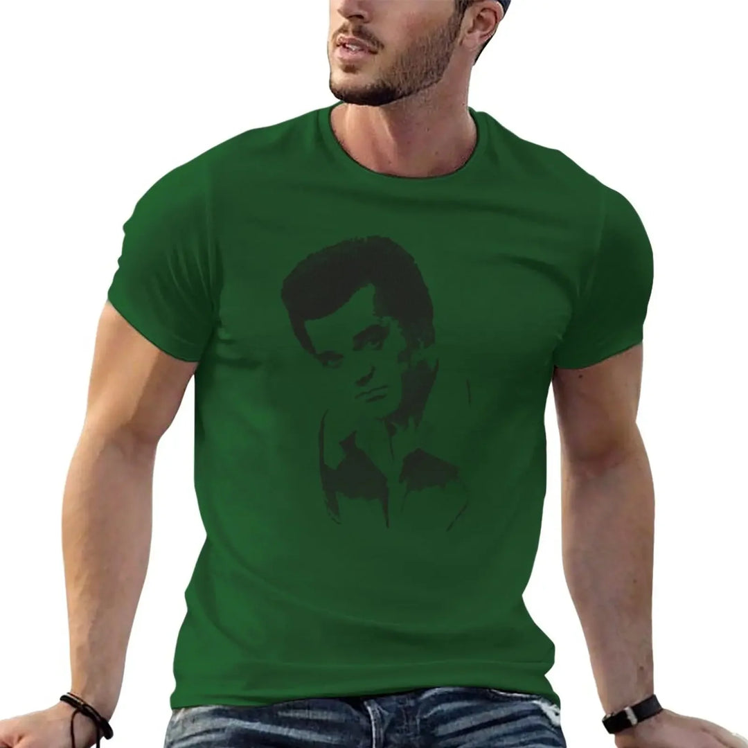 New Conway Twitty Halftone T-Shirt hippie clothes Tee shirt custom t shirts sports fan t-shirts workout shirts for men